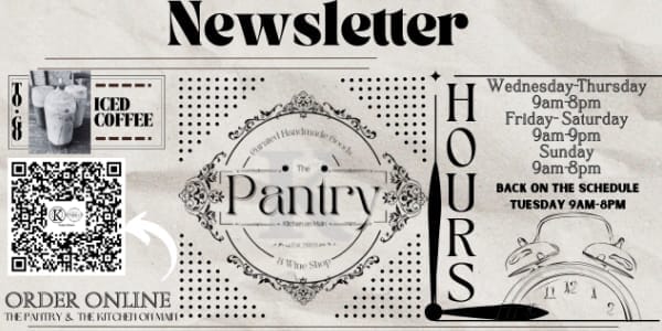 View the Kitchen on Main Pantry monthly newsletter PDF (opens in a new tab).
